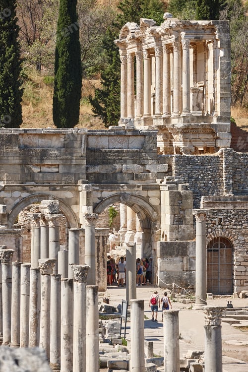 Preview: Library of Celsus in Ephesus ruins landmark site in Turkey