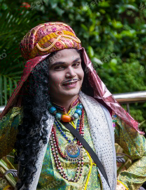 Preview: Portrait of Impressionist or Behrupiya, Traditional performing artist of India.