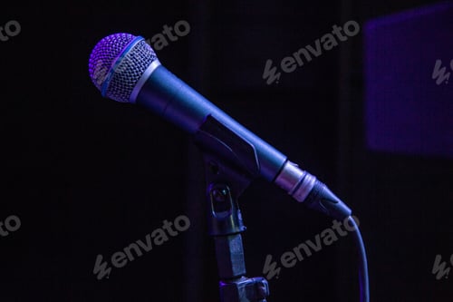 Preview: Closeup shot of a microphone