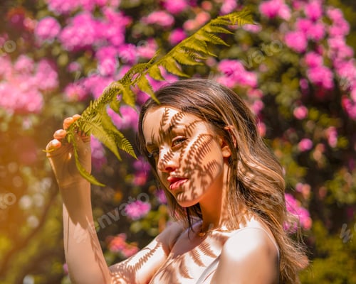 Preview: Young woman Posing for New Year and Christmas