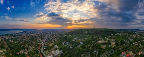 Preview: sunset over the city
