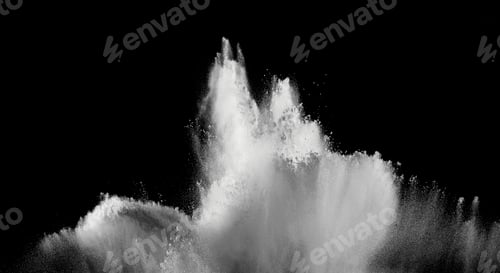 Preview: smoke powder explosion air background shape black