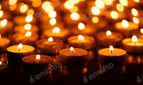 Preview: Burning candles with shallow depth of field