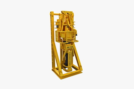 Preview: Industrial lifting machine with conveyor and control panel