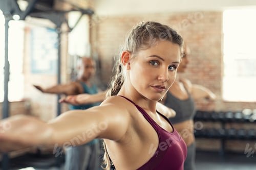 Preview: Woman doing stretching exercise