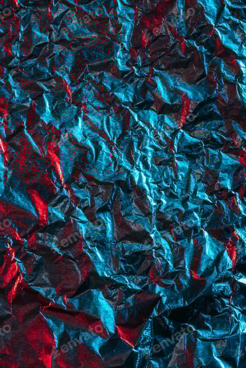 Preview: beautiful shiny abstract crumpled blue foil background