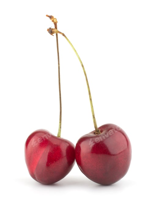 Preview: Sweet Cherry isolated on white background