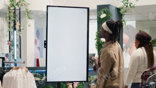 Preview: Shopper looking at SH shop mockup screen