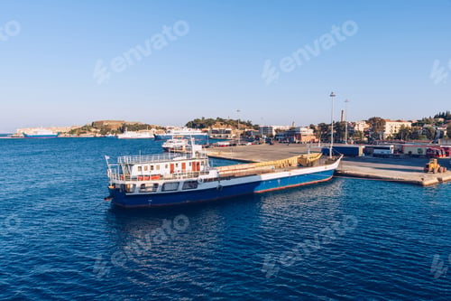 Preview: Ferry boat in port of Igoumenitsa, Greece.