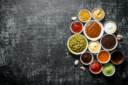 Preview: Different variations of sauces.