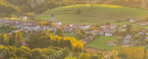Preview: Aerial view of the village of Ainhoa