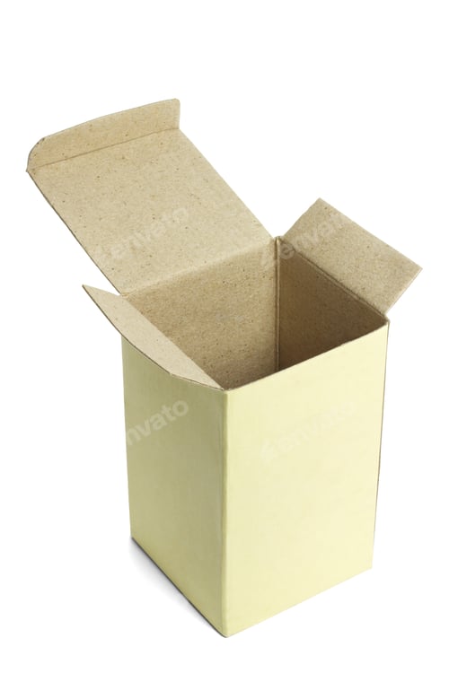 Preview: Open empty paper box