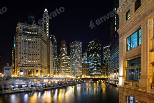 Preview: Chicago River at Dusk