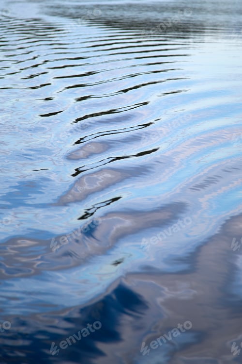Preview: Water Surface Reflecting Sky with Ripples and Texture