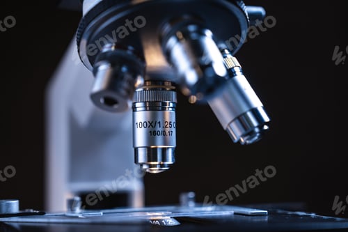 Preview: professional scientific equipment microscope for medicine scientist using in biotechnology science