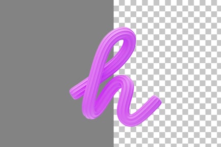 Preview: Creamy H 3D Icon