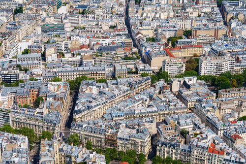 Preview: Aerial Panorama of Paris Rooftops A Stunning View of the Cityscape from Above
