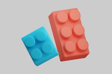 Preview: Two colorful building blocks.