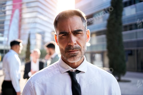 Preview: Confident Man in Business Attire in City