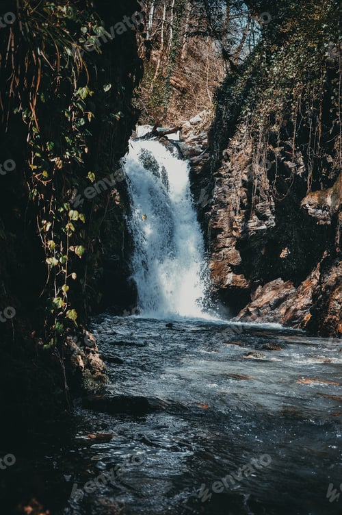 Preview: mountain waterfall