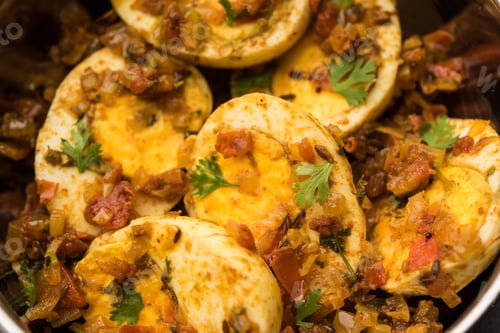 Preview: Masala Anda Fry made using chicken Egg is an Indian starter