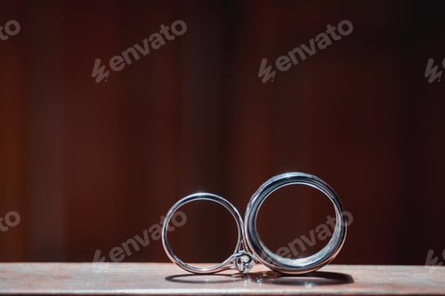 Preview: wedding rings,vintage picture style - Image