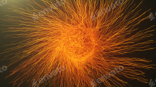 Preview: particles Asymmetrical Branching Fractal network