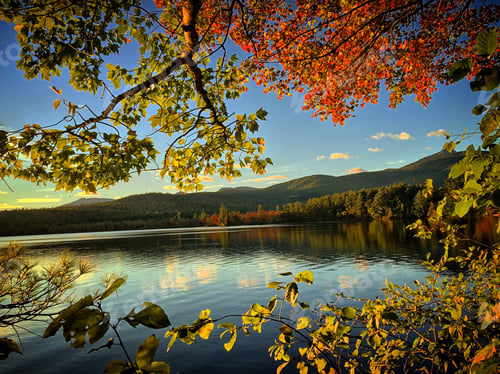 Preview: Leaf peeping during fall new Hampshire USA
