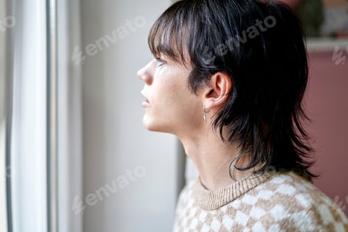Preview: Portrait of fashion confident man looking away