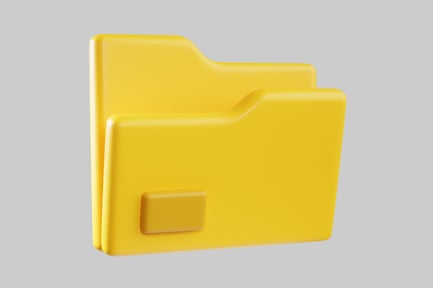 Preview: Bright yellow file folder icon