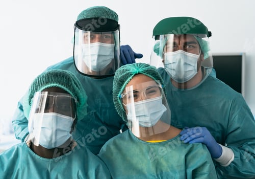 Preview: Doctors wearing personal protective equipment fighting against corona virus outbreak