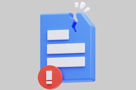 Preview: Document with a Warning Symbol