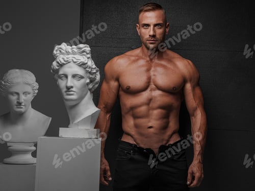Preview: A ruggedly attractive man with a muscular physique