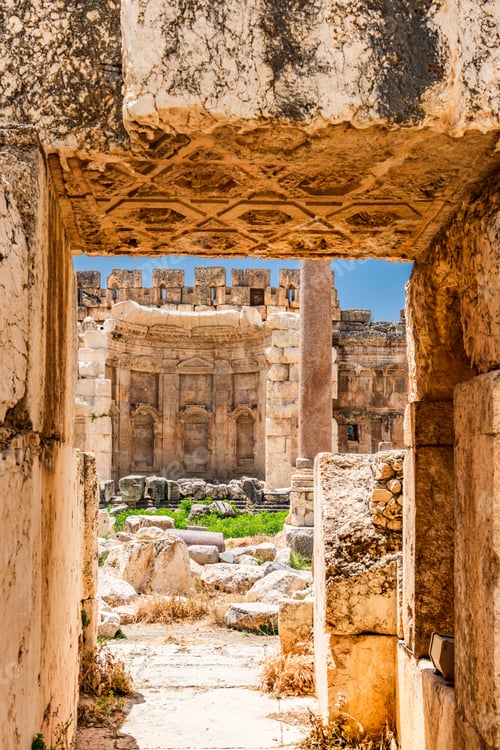 Preview: Baalbek Roman temple ruins in Baalbek, Lebanon