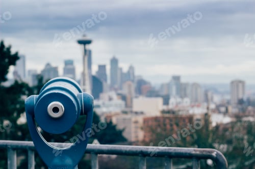 Preview: Tourist telescope in Seattle Washington