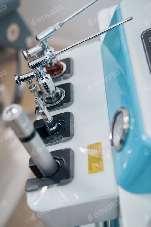 Preview: Close-up photo of medical equipment in the otorhinolaryngologist office