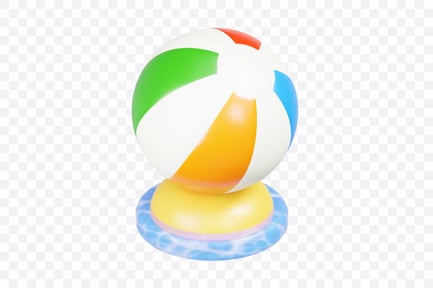 Preview: Colorful Inflatable Beach Ball