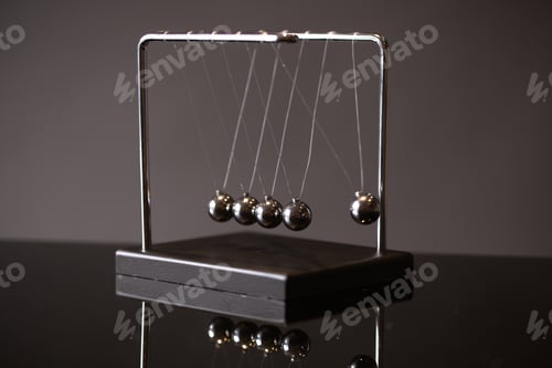 Preview: Newton cradle representing momentum
