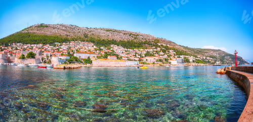 Preview: Old port of the historic town Dubrovnik.