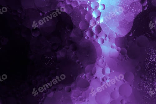 Preview: abstract background with purple liquid and glowing lights