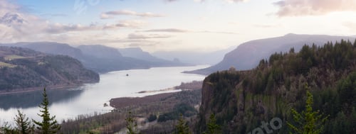 Preview: Panoramic landscape view from Portland Women's Forum State Scenic Viewpoint
