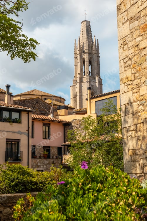 Preview: Girona medieval city, surroundings of Monestir de Sant Pere de Galligants