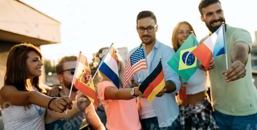 Preview: Friends of different culutres having fun, promoting peace without racial prejudices