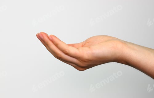 Preview: Emty hand holding gesture