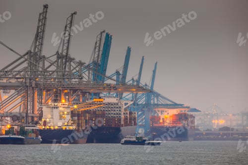 Preview: Rotterdam europoort industrial harbor landscape