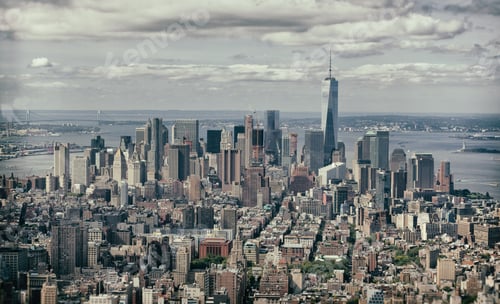 Preview: Vintage effect of Manhattan, New York City.
