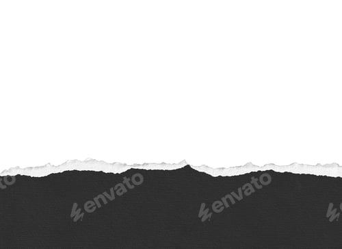 Preview: black torn paper texture piece ripped border edge
