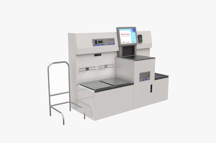 Aperçu: Borne de paiement automatique des supermarchés