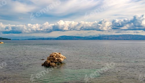 Preview: Rocky beach on Corfu island, Greece