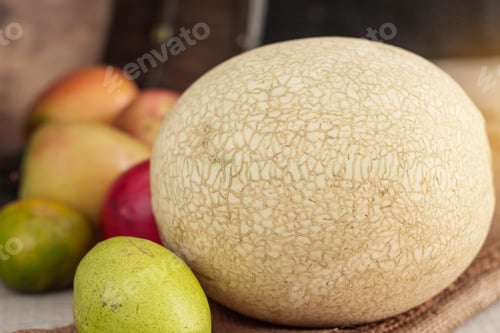 Preview: Melon on wooden floor